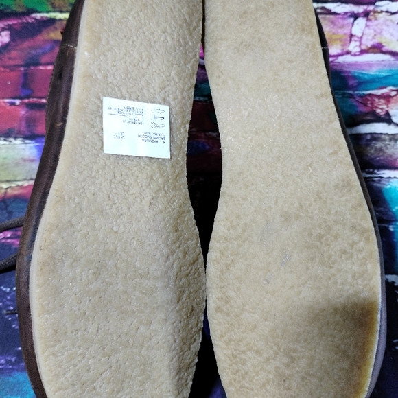 Clarks Collection Padmora Brown Leather Wallabees Shoes Women's 9 US 40 EU - Picture 12 of 14